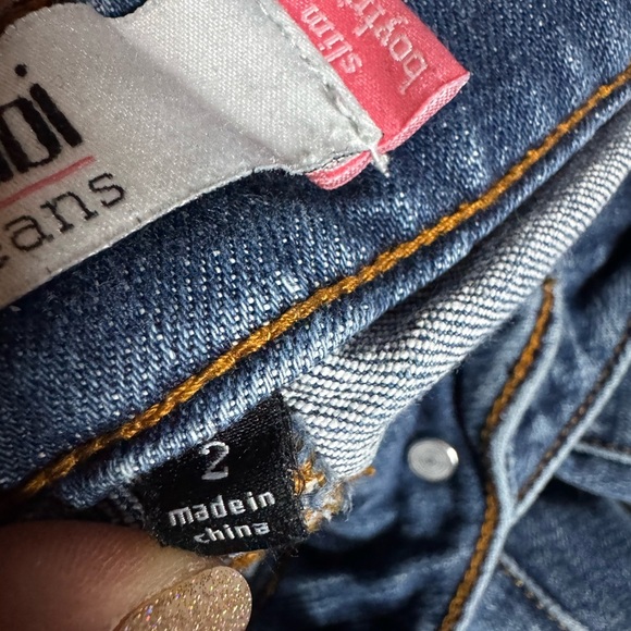 Stylish Blue Denim Jeans with Patchwork - Picture 7 of 10